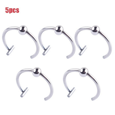 5Gb Lūpu deguna gredzeni Neitrāls panks lūpu formas ausu deguna klipsis viltus diafragma ar perforētu lūpu stīpu ķermeņa rotaslietas tērauda gredzens