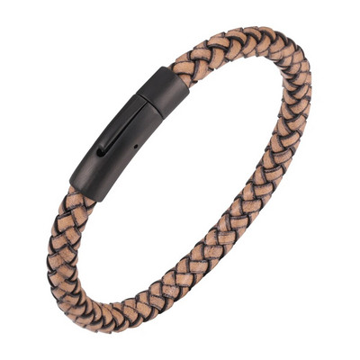 Klasisks stils vīriešiem Sieviešu burvīgas ādas rokassprādzes Vienkāršas 8 krāsu nerūsējošā tērauda pogas Aksesuāri Juvelierizstrādājumi Dāvana