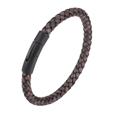 Klasisks stils vīriešiem Sieviešu burvīgas ādas rokassprādzes Vienkāršas 8 krāsu nerūsējošā tērauda pogas Aksesuāri Juvelierizstrādājumi Dāvana