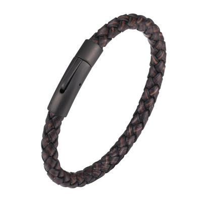 Klasisks stils vīriešiem Sieviešu burvīgas ādas rokassprādzes Vienkāršas 8 krāsu nerūsējošā tērauda pogas Aksesuāri Juvelierizstrādājumi Dāvana