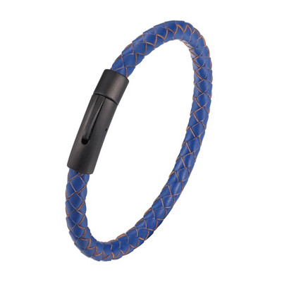 Klasisks stils vīriešiem Sieviešu burvīgas ādas rokassprādzes Vienkāršas 8 krāsu nerūsējošā tērauda pogas Aksesuāri Juvelierizstrādājumi Dāvana