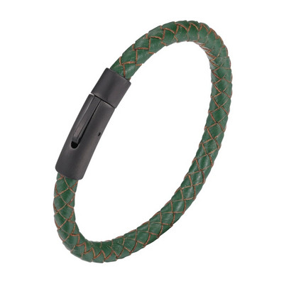 Klasisks stils vīriešiem Sieviešu burvīgas ādas rokassprādzes Vienkāršas 8 krāsu nerūsējošā tērauda pogas Aksesuāri Juvelierizstrādājumi Dāvana