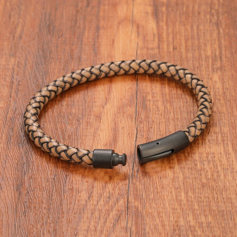 Klasisks stils vīriešiem Sieviešu burvīgas ādas rokassprādzes Vienkāršas 8 krāsu nerūsējošā tērauda pogas Aksesuāri Juvelierizstrādājumi Dāvana