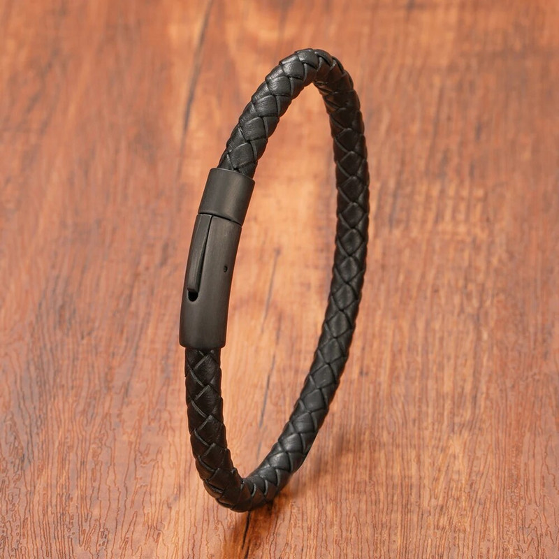 Klasisks stils vīriešiem Sieviešu burvīgas ādas rokassprādzes Vienkāršas 8 krāsu nerūsējošā tērauda pogas Aksesuāri Juvelierizstrādājumi Dāvana