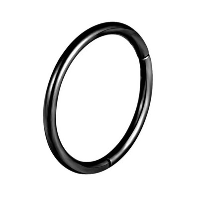 6/8/10/12 χιλιοστά δακτύλιος μύτης με αρθρωτό κλίκερ δακτύλιοι μύτης Helix χόνδρος στεφάνι στεφάνης χειρουργικά σκουλαρίκια χωρίς ραφή από ανοξείδωτο χάλυβα