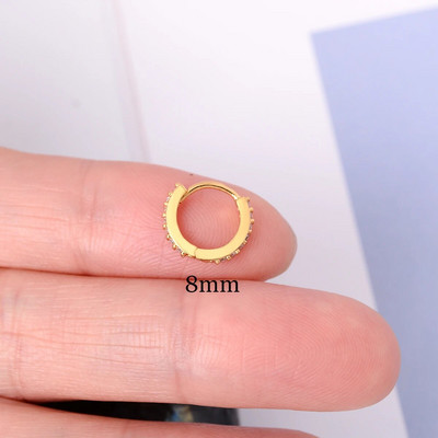 1 gab Modes izsmalcināti kristāla cirkona stīpas auskari sievietēm varavīksnes skrimšļa Helix Tragus auskari ar radzēm ķermeņa pīrsinga rotaslietas