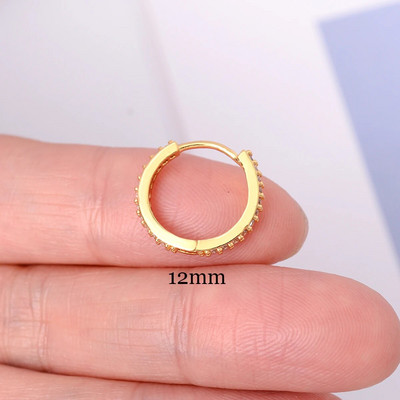 1 gab Modes izsmalcināti kristāla cirkona stīpas auskari sievietēm varavīksnes skrimšļa Helix Tragus auskari ar radzēm ķermeņa pīrsinga rotaslietas