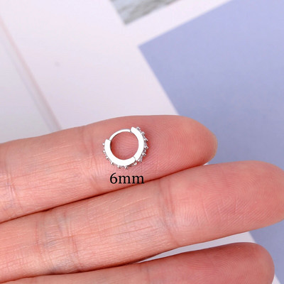 1 gab Modes izsmalcināti kristāla cirkona stīpas auskari sievietēm varavīksnes skrimšļa Helix Tragus auskari ar radzēm ķermeņa pīrsinga rotaslietas