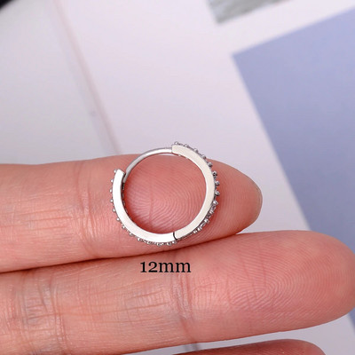 1 gab Modes izsmalcināti kristāla cirkona stīpas auskari sievietēm varavīksnes skrimšļa Helix Tragus auskari ar radzēm ķermeņa pīrsinga rotaslietas