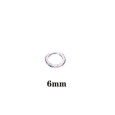 1 gab Modes izsmalcināti kristāla cirkona stīpas auskari sievietēm varavīksnes skrimšļa Helix Tragus auskari ar radzēm ķermeņa pīrsinga rotaslietas