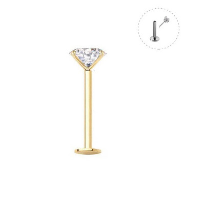 1Gb 20G-16G 1,5-4mm Gem Crystal Monroe lūpu gredzens Tragus Helix gliemežnīcas skrimslis auskars pīrsings tērauda lūpu labret pīrsingu komplekts