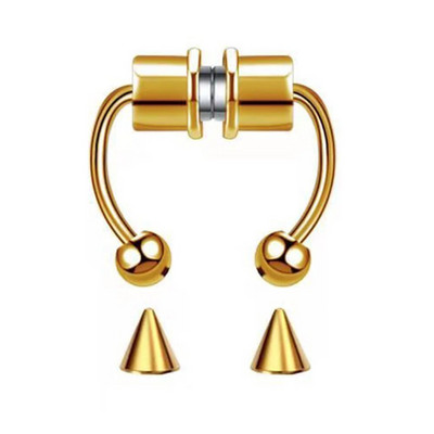 1gb viltus deguna gredzens sievietēm vīriešiem 20g ķirurģiskā tērauda mākslīgā pīrsinga rotaslietas viltus pīrsings lūpu starpsiena deguna gredzeni ķermeņa rotaslietas