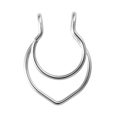 1gb viltus deguna gredzens sievietēm vīriešiem 20g ķirurģiskā tērauda mākslīgā pīrsinga rotaslietas viltus pīrsings lūpu starpsiena deguna gredzeni ķermeņa rotaslietas