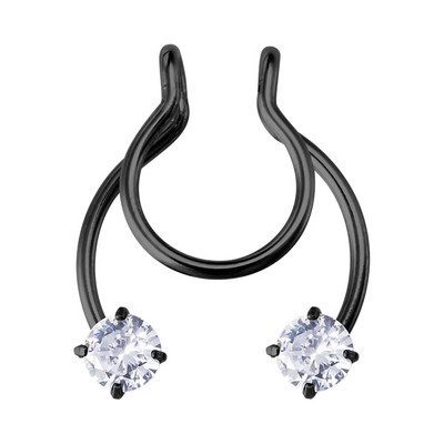 1gb viltus deguna gredzens sievietēm vīriešiem 20g ķirurģiskā tērauda mākslīgā pīrsinga rotaslietas viltus pīrsings lūpu starpsiena deguna gredzeni ķermeņa rotaslietas