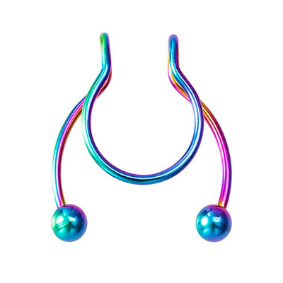 1gb viltus deguna gredzens sievietēm vīriešiem 20g ķirurģiskā tērauda mākslīgā pīrsinga rotaslietas viltus pīrsings lūpu starpsiena deguna gredzeni ķermeņa rotaslietas