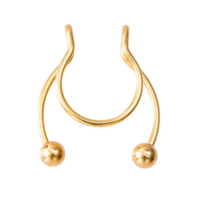 1gb viltus deguna gredzens sievietēm vīriešiem 20g ķirurģiskā tērauda mākslīgā pīrsinga rotaslietas viltus pīrsings lūpu starpsiena deguna gredzeni ķermeņa rotaslietas