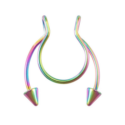 1gb viltus deguna gredzens sievietēm vīriešiem 20g ķirurģiskā tērauda mākslīgā pīrsinga rotaslietas viltus pīrsings lūpu starpsiena deguna gredzeni ķermeņa rotaslietas