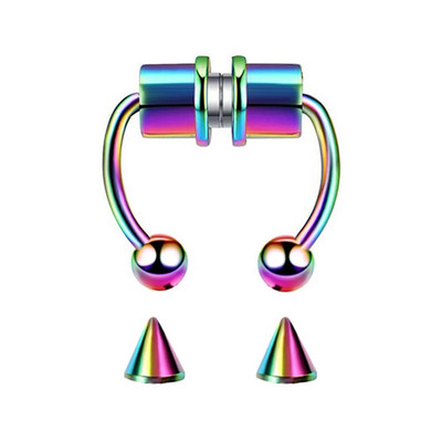 1gb viltus deguna gredzens sievietēm vīriešiem 20g ķirurģiskā tērauda mākslīgā pīrsinga rotaslietas viltus pīrsings lūpu starpsiena deguna gredzeni ķermeņa rotaslietas