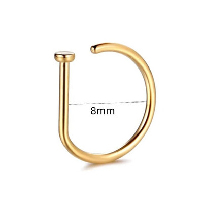 1 pāris nerūsējošā tērauda dubultā spirālveida deguna stīpas gredzens sudraba krāsas spirālveida deguna stīpas komplekts sievietēm vīriešiem, nāsis pīrsings, rotaslietas