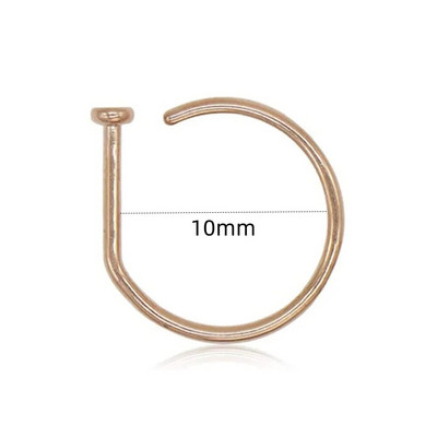 1 pāris nerūsējošā tērauda dubultā spirālveida deguna stīpas gredzens sudraba krāsas spirālveida deguna stīpas komplekts sievietēm vīriešiem, nāsis pīrsings, rotaslietas