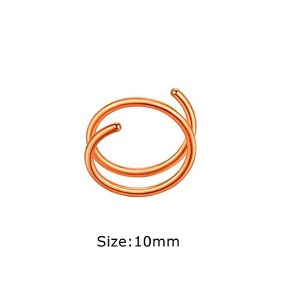 1 pāris nerūsējošā tērauda dubultā spirālveida deguna stīpas gredzens sudraba krāsas spirālveida deguna stīpas komplekts sievietēm vīriešiem, nāsis pīrsings, rotaslietas