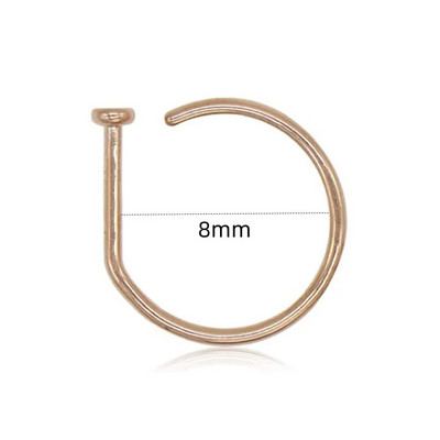 1 pāris nerūsējošā tērauda dubultā spirālveida deguna stīpas gredzens sudraba krāsas spirālveida deguna stīpas komplekts sievietēm vīriešiem, nāsis pīrsings, rotaslietas