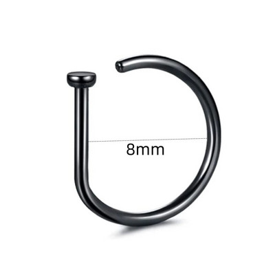 1 pāris nerūsējošā tērauda dubultā spirālveida deguna stīpas gredzens sudraba krāsas spirālveida deguna stīpas komplekts sievietēm vīriešiem, nāsis pīrsings, rotaslietas