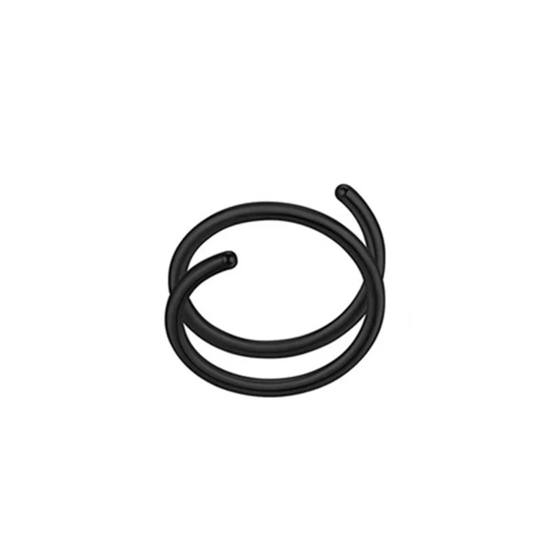 1 pāris nerūsējošā tērauda dubultā spirālveida deguna stīpas gredzens sudraba krāsas spirālveida deguna stīpas komplekts sievietēm vīriešiem, nāsis pīrsings, rotaslietas