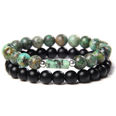 GolbalJew 2gb Pērlīšu rokassprādze vīriešiem Dabiskā tīģera acs Hematīts Obsidiāns Pērlīšu rokassprādzes Homme Energy Stretch Rokassprādze Vīriešu Rotaslietas