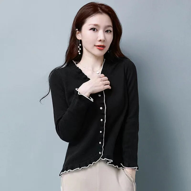 Rudens korejiešu īsais džemperis, jaka jaka