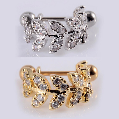 1gb Ķirurģiskā tērauda stienis ar CZ stīpu Auss Tragus skrimšļa spirālveida auskari Ausu kniedes Auss aproču stienis sievietes daivas pīrsings rotaslietas