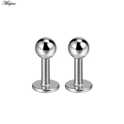 Miqiao 2db 16G fülcsont szegecsek rozsdamentes acél Punk piercing divatékszer ultra rövid rúd lapos 3,5mm