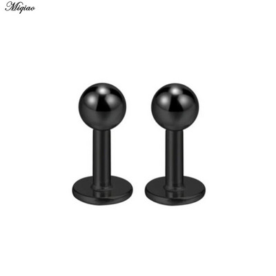 Miqiao 2db 16G fülcsont szegecsek rozsdamentes acél Punk piercing divatékszer ultra rövid rúd lapos 3,5mm