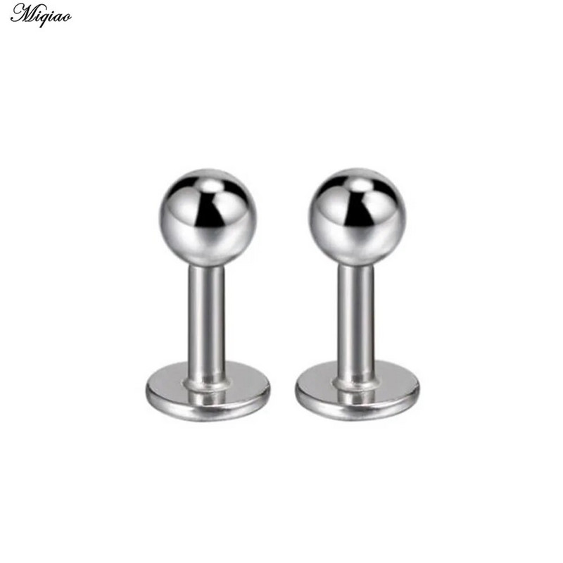 Miqiao 2db 16G fülcsont szegecsek rozsdamentes acél Punk piercing divatékszer ultra rövid rúd lapos 3,5mm
