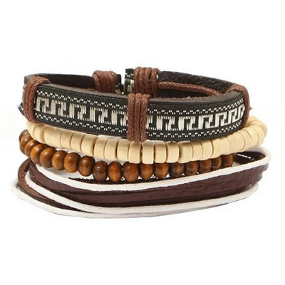 Hulgimüük Enimmüüdud mitmekihilised Buddha helmestega helmestega käevõrud meeste retrostiilis mitmekihiline elastne niit reguleeritav puidust