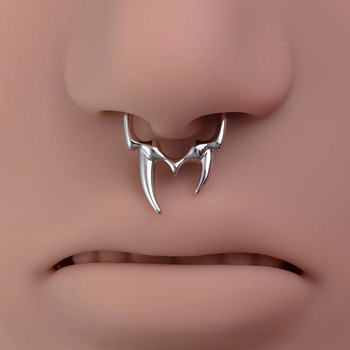 1-3 τμχ Fake Clip on Nose Rings Hoop Septum Non Piercing μανσέτα μύτης από ανοξείδωτο ατσάλι Πέταλο πανκ για άνδρες Γυναικεία κοσμήματα σώματος