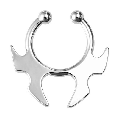 1-3 τμχ Fake Clip on Nose Rings Hoop Septum Non Piercing μανσέτα μύτης από ανοξείδωτο ατσάλι Πέταλο πανκ για άνδρες Γυναικεία κοσμήματα σώματος