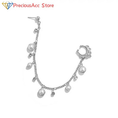 Moodne isiksuspunk naistele Kõrvarõngas Geomeetriline tutikett India imitatsioonist ninakett Kõrvarõngas Ninaklambri augustamine Ehted