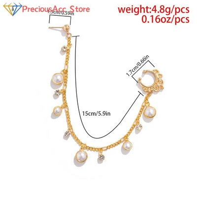 Moodne isiksuspunk naistele Kõrvarõngas Geomeetriline tutikett India imitatsioonist ninakett Kõrvarõngas Ninaklambri augustamine Ehted