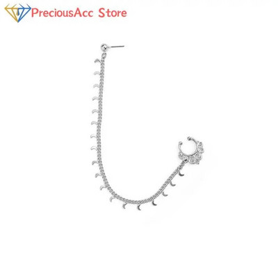 Moodne isiksuspunk naistele Kõrvarõngas Geomeetriline tutikett India imitatsioonist ninakett Kõrvarõngas Ninaklambri augustamine Ehted