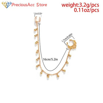 Moodne isiksuspunk naistele Kõrvarõngas Geomeetriline tutikett India imitatsioonist ninakett Kõrvarõngas Ninaklambri augustamine Ehted