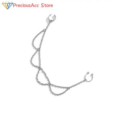 Moodne isiksuspunk naistele Kõrvarõngas Geomeetriline tutikett India imitatsioonist ninakett Kõrvarõngas Ninaklambri augustamine Ehted