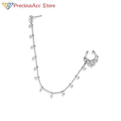 Moodne isiksuspunk naistele Kõrvarõngas Geomeetriline tutikett India imitatsioonist ninakett Kõrvarõngas Ninaklambri augustamine Ehted