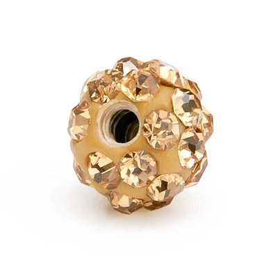 14G asfaltuotas 5 mm 8 mm kalnų krištolinis disko kamuolys, molinis krištolinis pakaitinis rutulys, skirtas auskarų vėrimui, 1 vnt.