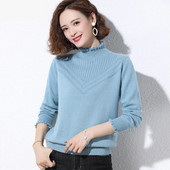 2023 m. rudens žiemos megztinis su vėžliuku Moteriški madingi, įprasti megztiniai, moteriški megztiniai ilgomis rankovėmis, ploni megztiniai