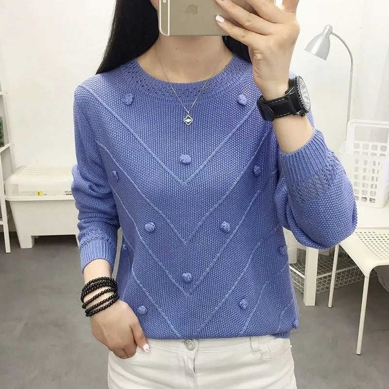 2023 Νέο γυναικείο πουλόβερ Φθινοπωρινή άνοιξη Μακρυμάνικο πλεκτό πουλόβερ Γυναικείο Streetwear Λεπτό πουλόβερ πουλόβερ πλεκτό πλεκτό