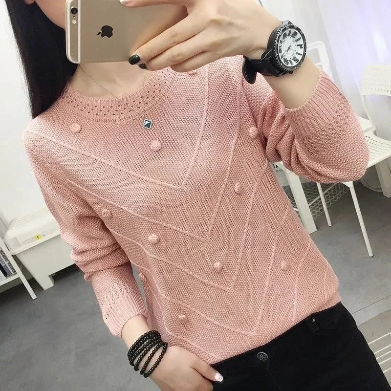 2023 Νέο γυναικείο πουλόβερ Φθινοπωρινή άνοιξη Μακρυμάνικο πλεκτό πουλόβερ Γυναικείο Streetwear Λεπτό πουλόβερ πουλόβερ πλεκτό πλεκτό