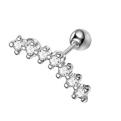 Jauki zaļi kristāla Tragus auskari ar ķekaru šķipsnām, pīrsings skrimšļiem, mazs auskars meitenēm tīņiem, sieviešu daivas kniedes