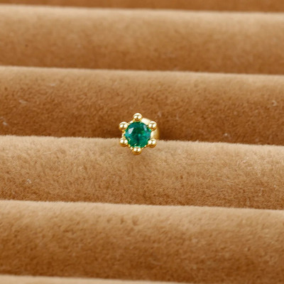 Jauki zaļi kristāla Tragus auskari ar ķekaru šķipsnām, pīrsings skrimšļiem, mazs auskars meitenēm tīņiem, sieviešu daivas kniedes