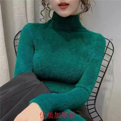 2023 Φθινοπωρινό Χειμώνα Χοντρό Πουλόβερ Γυναικείο Πλεκτό Πλεκτό Πουλόβερ Πουλόβερ Μακρυμάνικο Ζωντανό Λεπτό Jumper Απαλό Γυναικείο Ζεστό Τράβηγμα